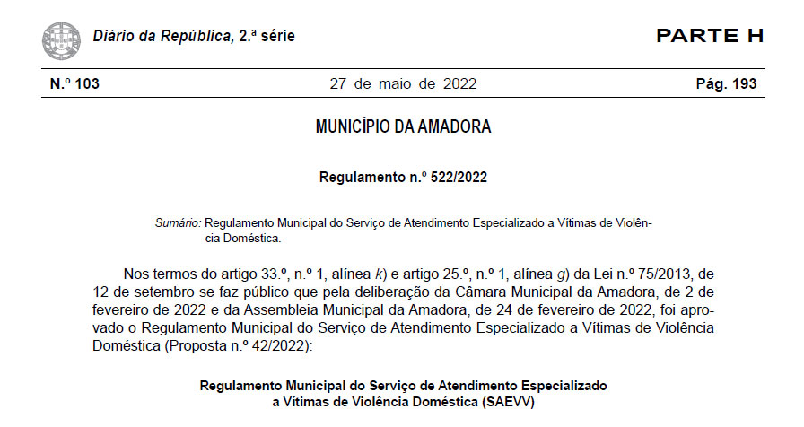 Serviço de Atendimento a Vítimas de Violência (SAEVV)