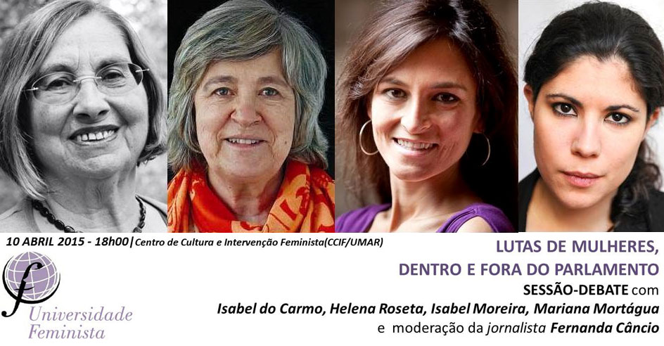 Sessão-Debate «Luta das Mulheres Dentro e Fora do Parlamento» (10 abr., Lisboa)