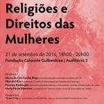 Debate «Religiões e Direitos das Mulheres» (21 set., Lisboa)