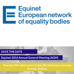 «EQUINET Annual General Meeting 2016» (29-30 set., Bruxelas)
