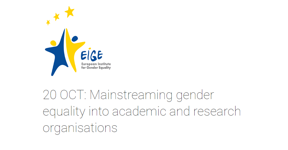 Conferência «Mainstreaming Gender Equality into Academic and Research Organisations» (20 out., Bruxelas)