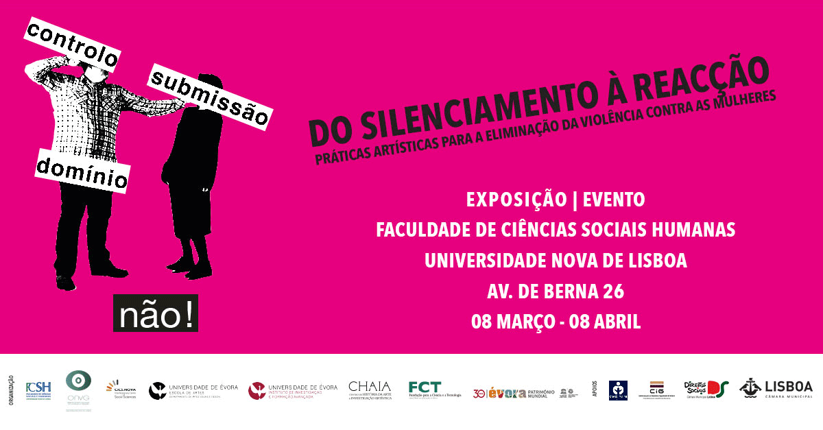 Exposição "Práticas artísticas para a eliminação da violência contra as mulheres" (8 mar.-8 abr., Lisboa)
