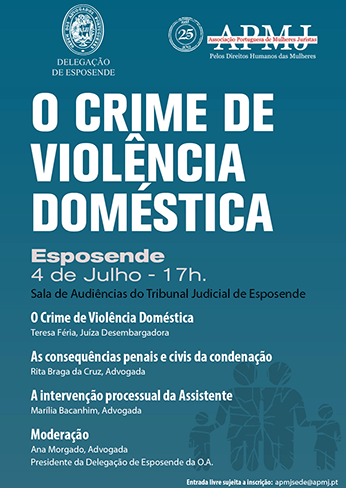 Colóquio “O Crime de Violência Doméstica” (4 jul., Esposende)