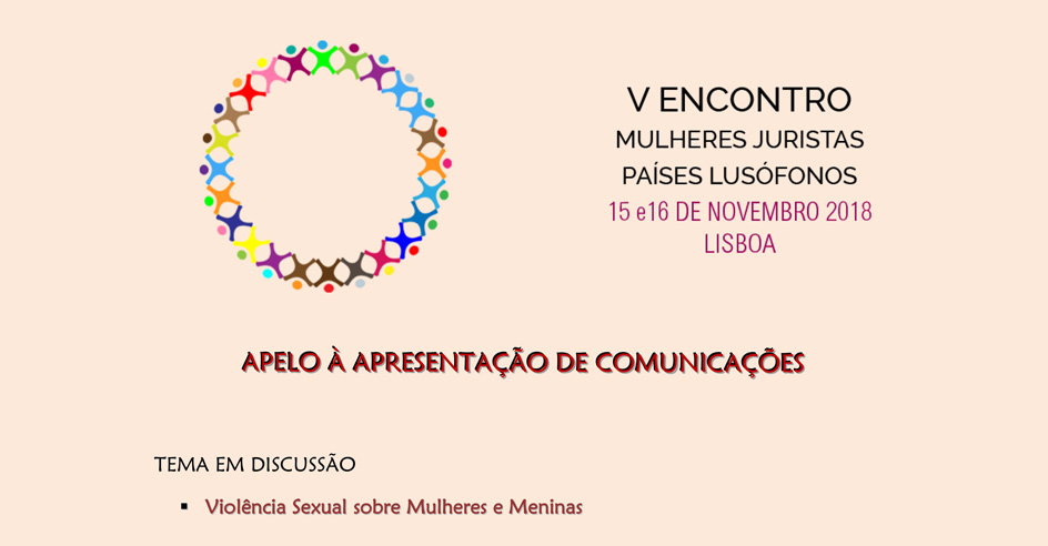 V Encontro de Mulheres Juristas dos Países Lusófonos – envio de comunicações
