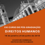 Inscrições abertas Pós Graduação em Direitos Humanos - Coimbra