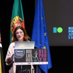 Presidente da CIG, Sandra Ribeiro a discursar