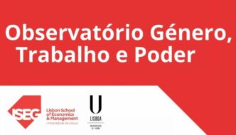 Observatório Género Trabalho e Poder, logo do ISEG e Universidade de Lisboa